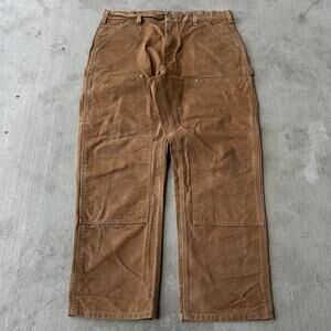 Vintage Y2K Carhartt brown double knee work wear carpenter pants